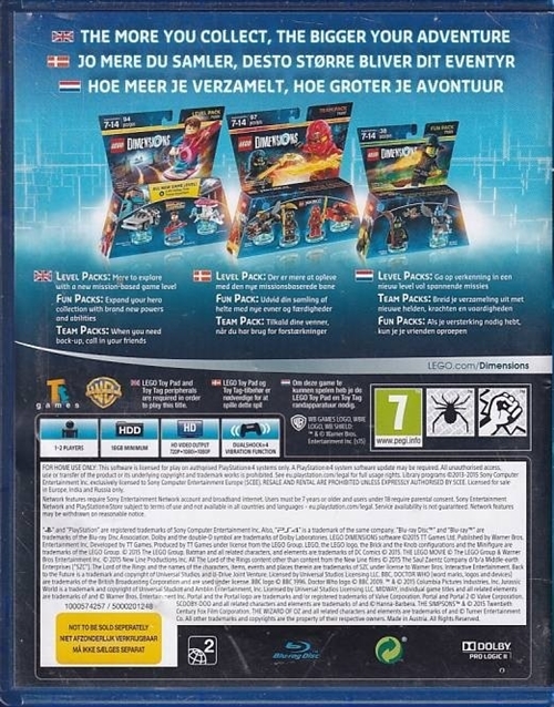 Lego Dimensions - PS4 (B Grade) (Genbrug)